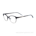 Wholesale Women New Handmade Cat Eye Full Rim Clear Lenses Metal Optical Frames Eyeglasses